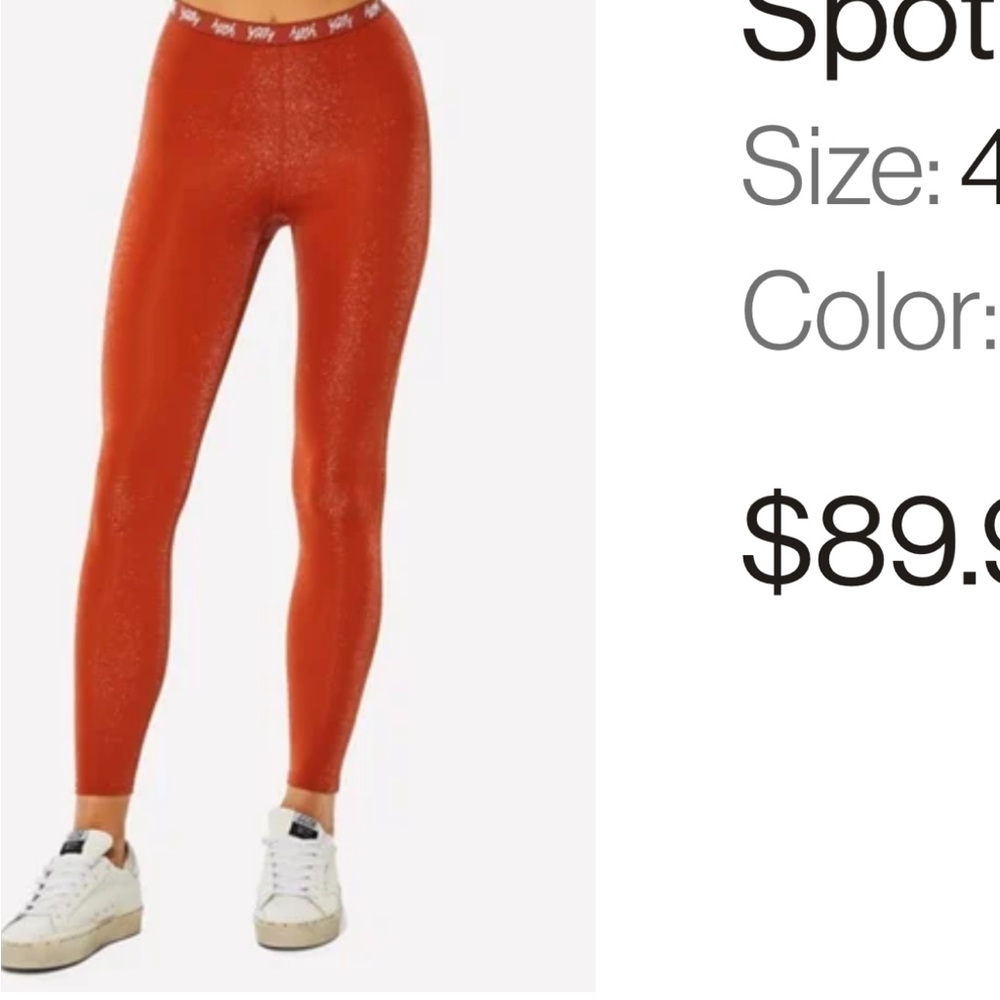 Yitty legging 4x Spotlight ruched legging shimmered. Fit small